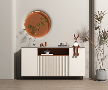 Modern Entrance Cabinet 3d model