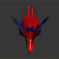 Modern Bird Macaw 3d model
