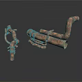 Industrial Copper Pipe Fittings with Elbow Joints and Straight Pipes