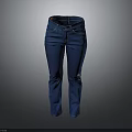 Blue Straight Leg Jeans For Women Casual Wear Comfortable Fit Denim Pants