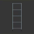 Durable Metal Wire Shelving Unit With Multi Tier Storage And Rolling Wheels For Home Organization