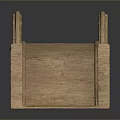 Wooden Arch Bridge Model With Railings Natural Wood Structure For Garden Decor