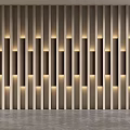 Background wall Front desk background wall lights with modeling background wall 3d model
