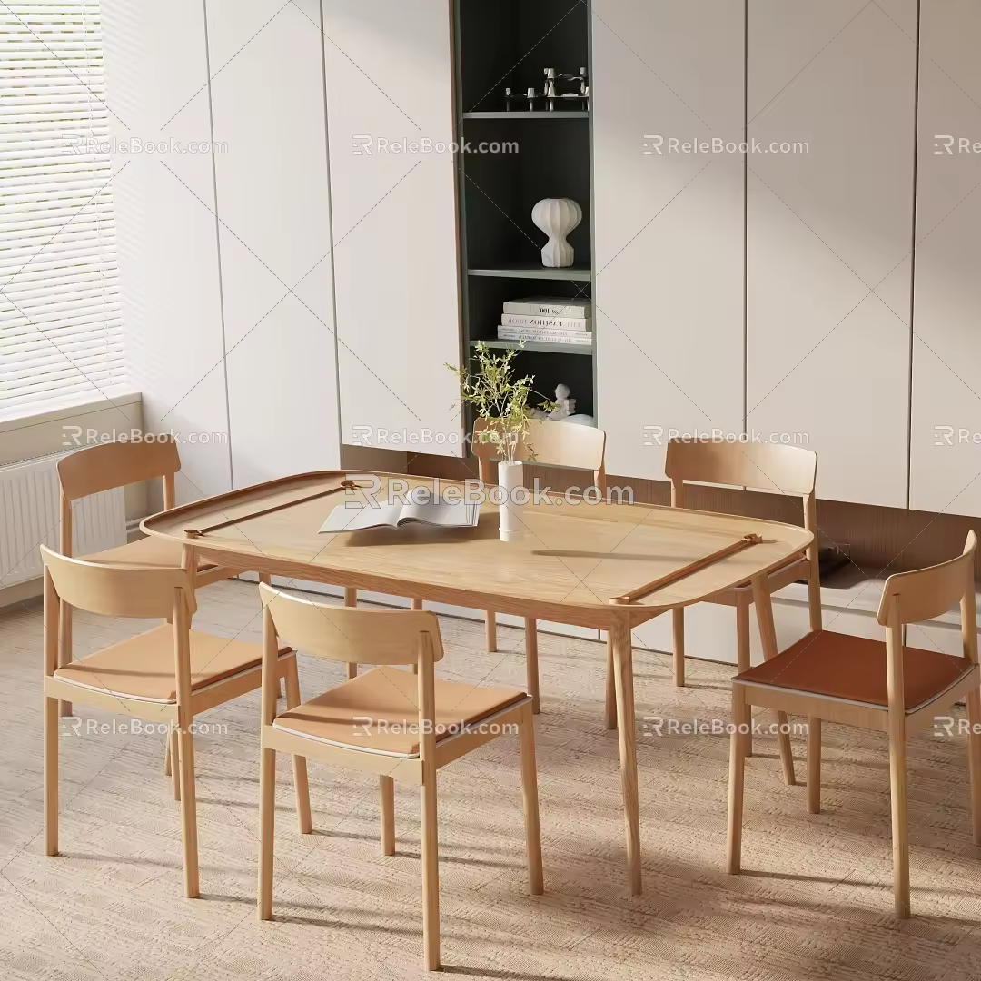 Modern table combination 3d model