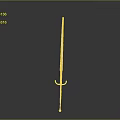 Ancient Metal Sword Weapon With Long Blade And Decorative Hilt Design