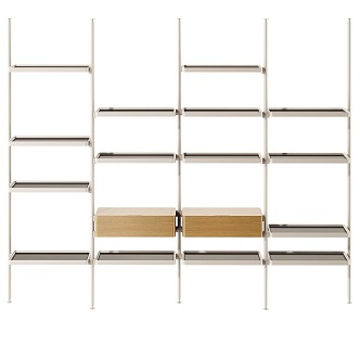 Modern Minimalist Storage Cabinet Rack 3d model