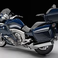 Blue Motorcycle With Sleek Design And Comfortable Seats 3d model
