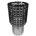 Tech Exhibition Hall Showcasing Innovative Woven Structure With Black And Silver Design