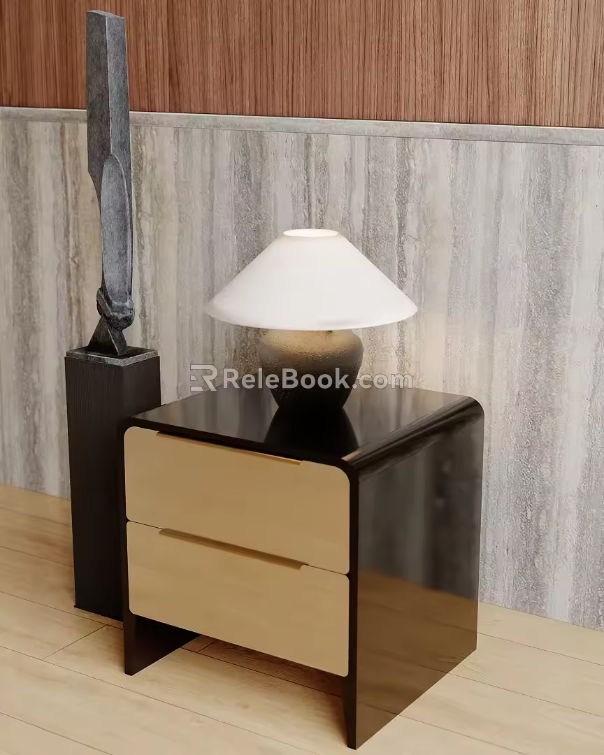 Table lamp side a few table lamp 3d model