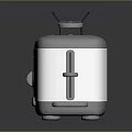 Philips White And Gray Toaster With Control Knob And Toasting Rack