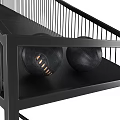 Black Metal Basketball Training Stand With Backboard Hoop And Ball Storage