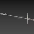 Wild Boar Sword Weapon Cold Weapon Long Sword Long Sword Big Sword PBR Material Next Generation Sword Western Sword European Sword Ancient Sword Iron Sword Sabre 3d model
