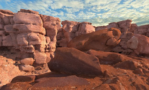 Desert Rock Danxia Landform 1 3d model