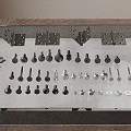 BULTEN Hardware Tools Display With Metal Brackets Screws Bolts And Fasteners