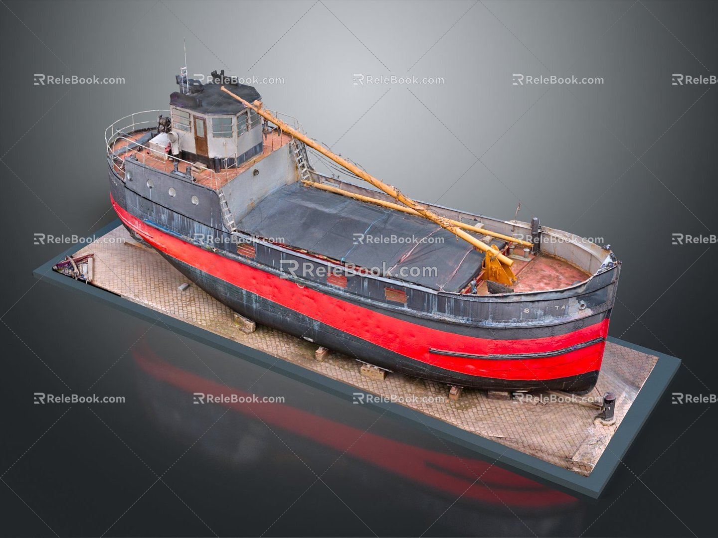 Modern Boat Small Boat Small Wooden Boat Fishing Boat Speedboat Single Boat Holiday Boat 3d model