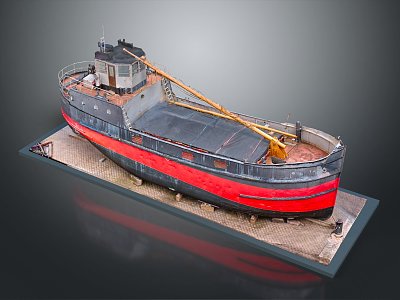 Modern Boat Small Boat Small Wooden Boat Fishing Boat Speedboat Single Boat Holiday Boat 3d model