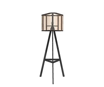 Modern floor lamp rattan floor lamp 3d model