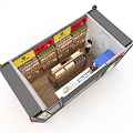 Village Revitalization Fresh Food Grocery Store With Healthy Breakfast And Display Cabinets