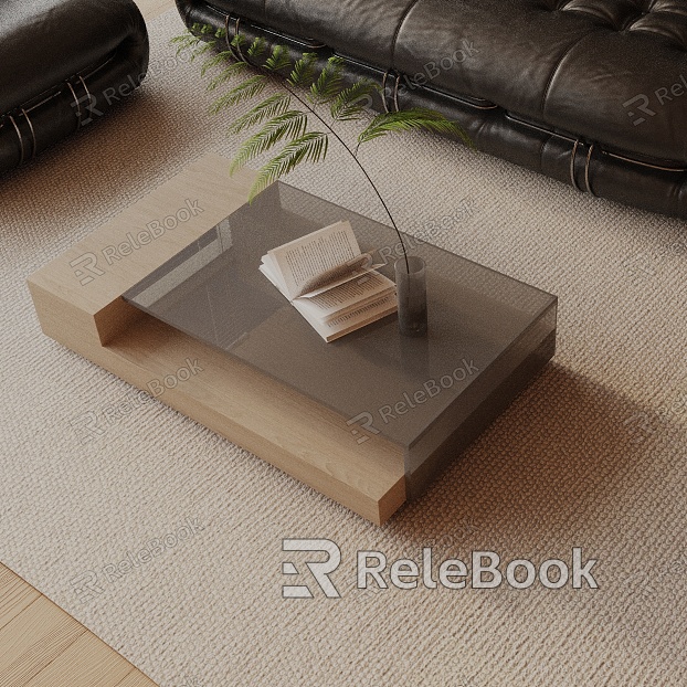 Modern coffee table model