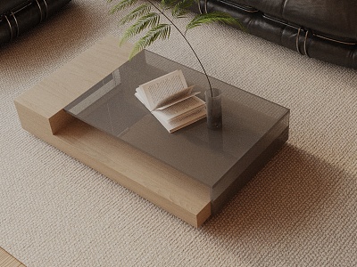 Modern coffee table model