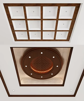 American ceiling 3d model