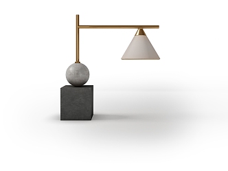 Modern table lamp 3d model