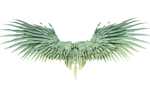 Wings photo background pendant 3d model