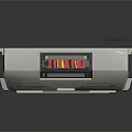 White Flatbed Electronic Scanner Appliance With Modern Black Side Panels