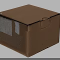 Sturdy Brown Cardboard Box For Household Items Packaging With Adhesive Tape