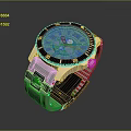 Elegant Modern Watch With Black Bezel Gold Case White Strap And Classic Dial Design