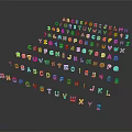 Vibrant Colorful Alphabet Blocks for Kids Educational Play and Learning Tools