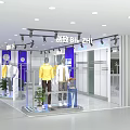 Modern Clothing Store Interior Design With Open Layout Mannequins And Display Shelves
