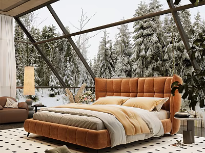 Bedroom bed 3d model