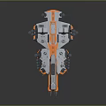 Modern fighter sci-fighter sci-fighter space fighter 3d model