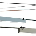 Modern Linear Pendant Lights With Metal Finish And Color Accents For Contemporary Interior Design