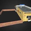 Commercial Building With Yellow Exterior Offering Rent Carpet And Industrial Flooring Services