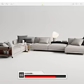 Modern Multiplayer Sofa 3d model