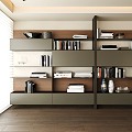 Modern Bookcase Open Bookcase Living Room Bookcase Bookcase Combination Office Bookcase Study Bookcase 3d model