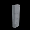 Gray Rectangular Weapon With Geometric Structured Tactical Military Component Design