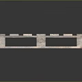 Wooden Pallet With Worn Surface And Colorful Graffiti Patterns Slats And Support Legs