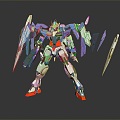 Modern Robot Transformers Gundam Warrior Gundam Mecha Warrior 3d model