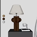 Quiet Table Lamp Log 3d model
