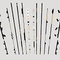 Modern Track Spotlights Embedded Magnetic Lights Linear Lights Steering Spotlights Downlight Bucket Lights Grid Duct Lights 3d model