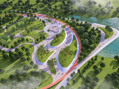 Green Island Park Ecological Landscape model