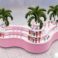 Booth Shaped Booth Nakajima Booth Display Stand 3d model