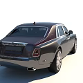 Luxury Premium Sedan with Chrome Grille Spirit of Ecstasy Emblem Dark Exterior and Elegant Design