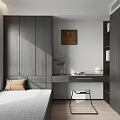 Tatami Bedroom With Gray Mattress Black Storage Cabinets Window Blinds And Natural Light