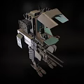 Robot attack robot intelligent machine science fiction robot mechanical warfare police future high-tech low face number low model simple model film and television level super realistic 3d model