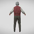 European Man Old Man Character Modern Character Gentleman Foreigner Game Character 3d model