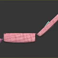 Cute Pink Pencil Case with Pens Calculator and Adorable Cartoon Decorations for School Supplies